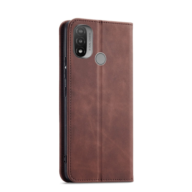 For Motorola Moto E20 / E30 Magnetic Dual-fold Leather Phone Case