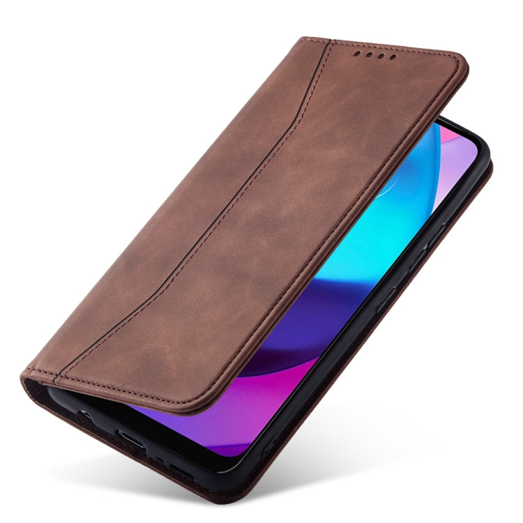 For Motorola Moto E20 / E30 Magnetic Dual-fold Leather Phone Case