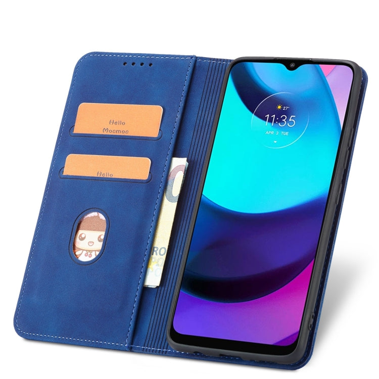 For Motorola Moto E20 / E30 Magnetic Dual-fold Leather Phone Case
