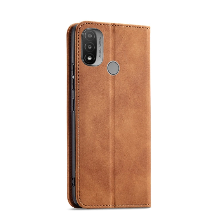For Motorola Moto E20 / E30 Magnetic Dual-fold Leather Phone Case
