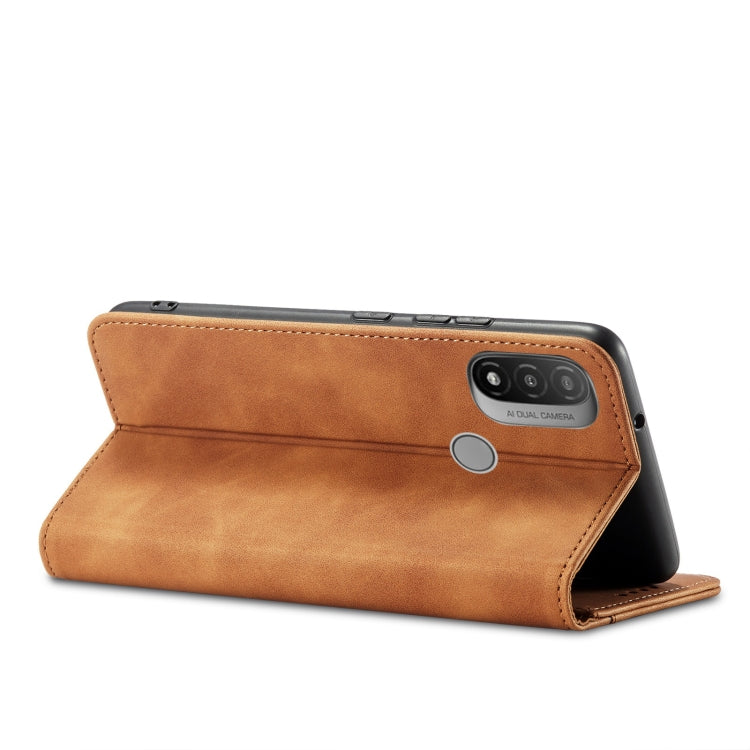 For Motorola Moto E20 / E30 Magnetic Dual-fold Leather Phone Case