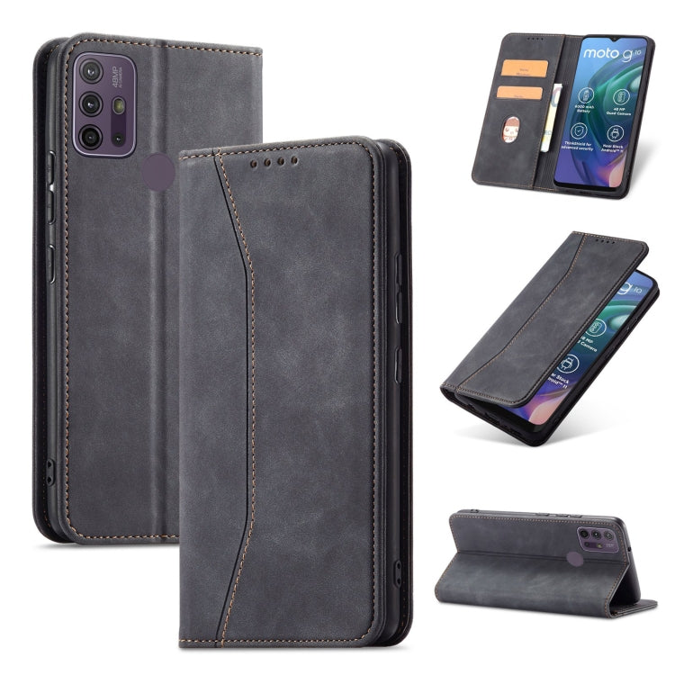For Motorola Moto G10 / G20 Magnetic Dual-fold Leather Phone Case