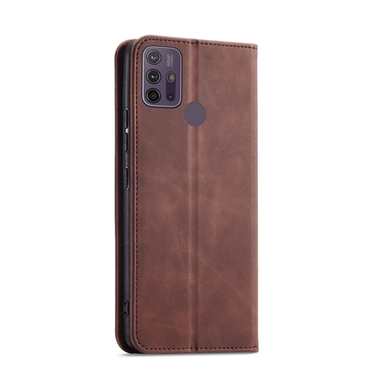 For Motorola Moto G10 / G20 Magnetic Dual-fold Leather Phone Case