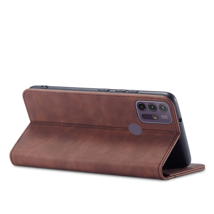 For Motorola Moto G10 / G20 Magnetic Dual-fold Leather Phone Case