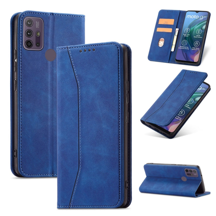 For Motorola Moto G10 / G20 Magnetic Dual-fold Leather Phone Case