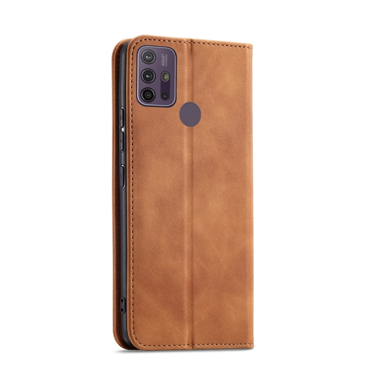 For Motorola Moto G10 / G20 Magnetic Dual-fold Leather Phone Case