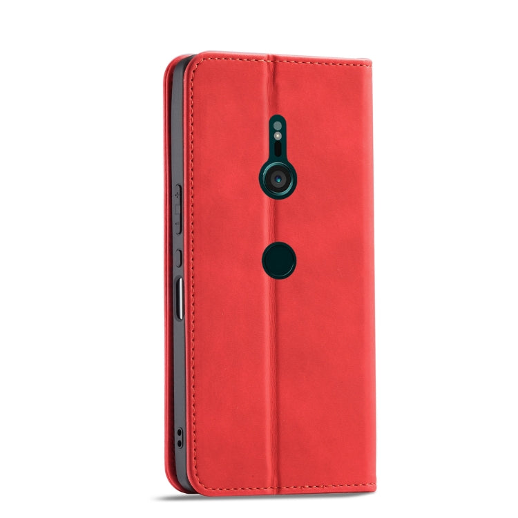 For Sony Xperia XZ3 Magnetic Dual-fold Leather Phone Case