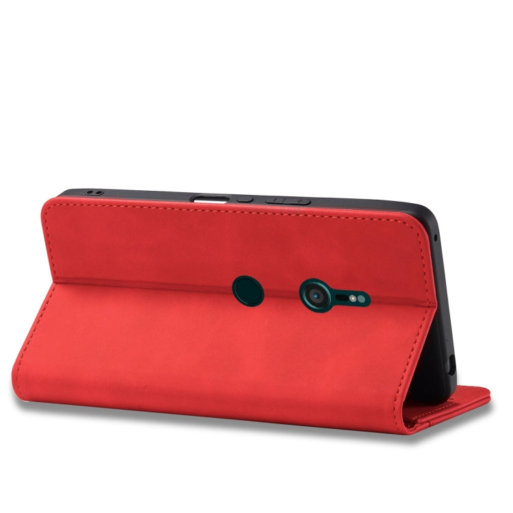 For Sony Xperia XZ3 Magnetic Dual-fold Leather Phone Case