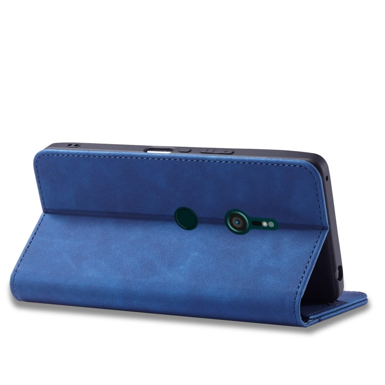 For Sony Xperia XZ3 Magnetic Dual-fold Leather Phone Case