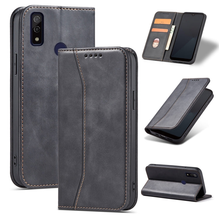 For Fujitsu Arrows WE Magnetic Dual-fold Leather Phone Case