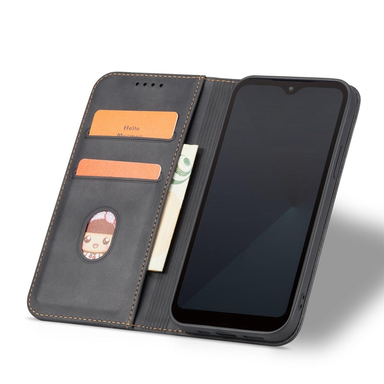 For Fujitsu Arrows WE Magnetic Dual-fold Leather Phone Case