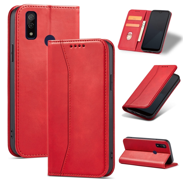For Fujitsu Arrows WE Magnetic Dual-fold Leather Phone Case