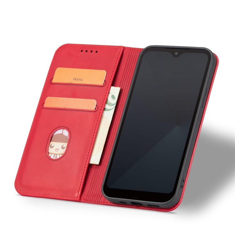 For Fujitsu Arrows WE Magnetic Dual-fold Leather Phone Case