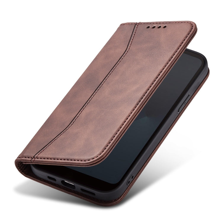 For Fujitsu Arrows WE Magnetic Dual-fold Leather Phone Case