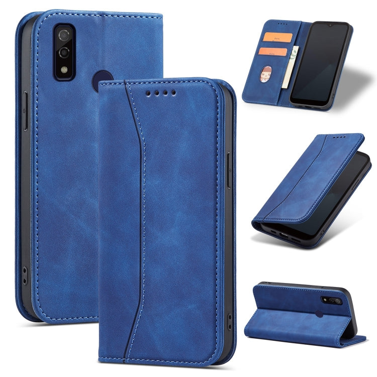 For Fujitsu Arrows WE Magnetic Dual-fold Leather Phone Case