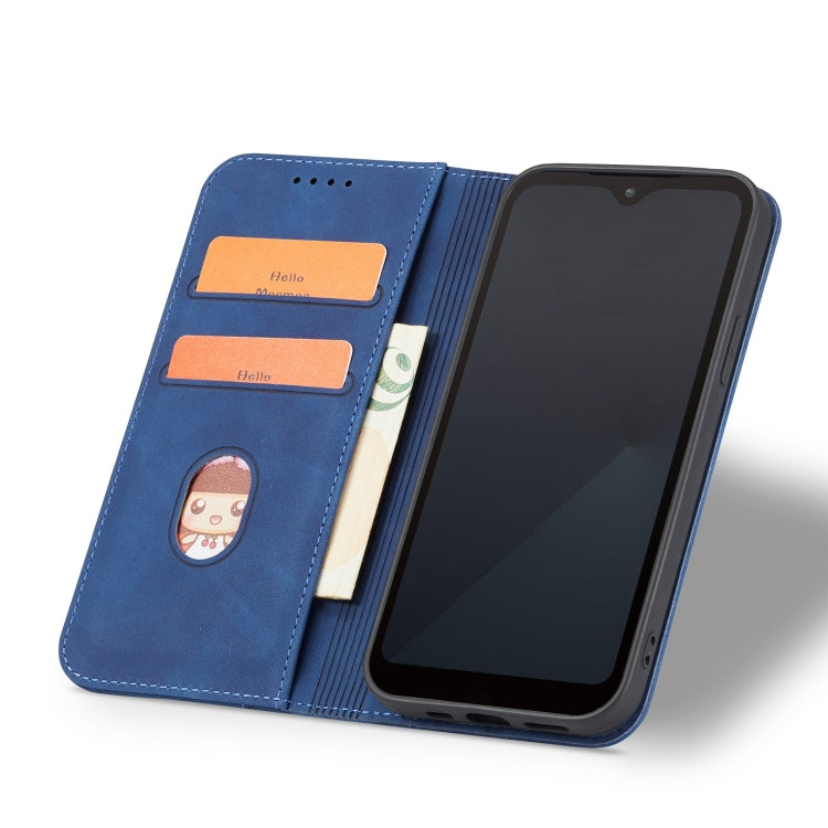 For Fujitsu Arrows WE Magnetic Dual-fold Leather Phone Case