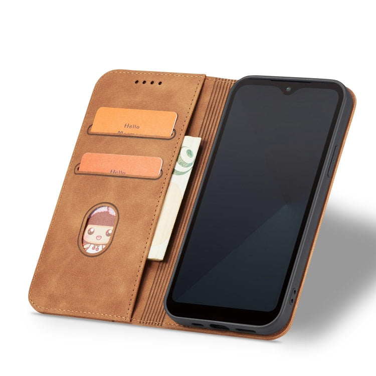 For Fujitsu Arrows WE Magnetic Dual-fold Leather Phone Case