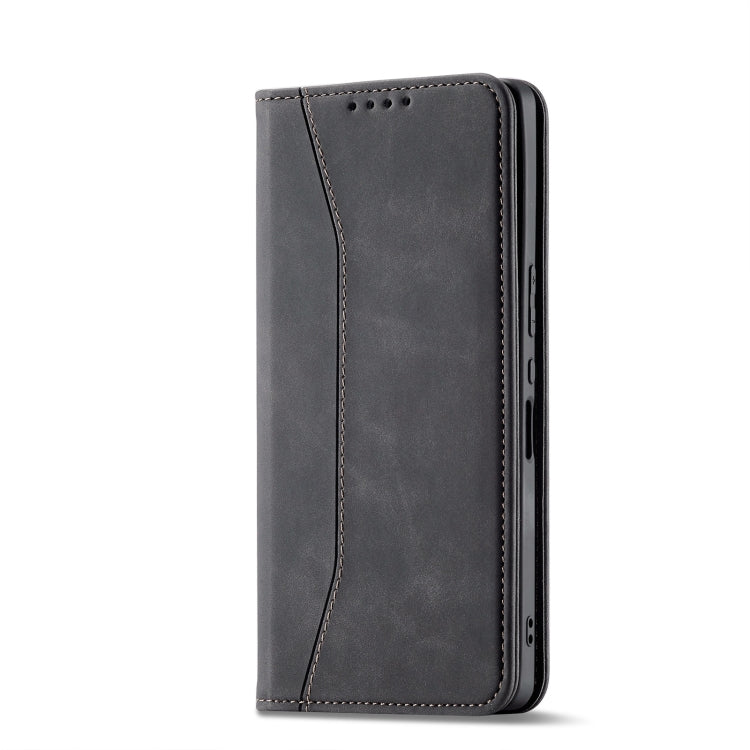 For Sharp Aquos Zero 6 Magnetic Dual-fold Leather Phone Case