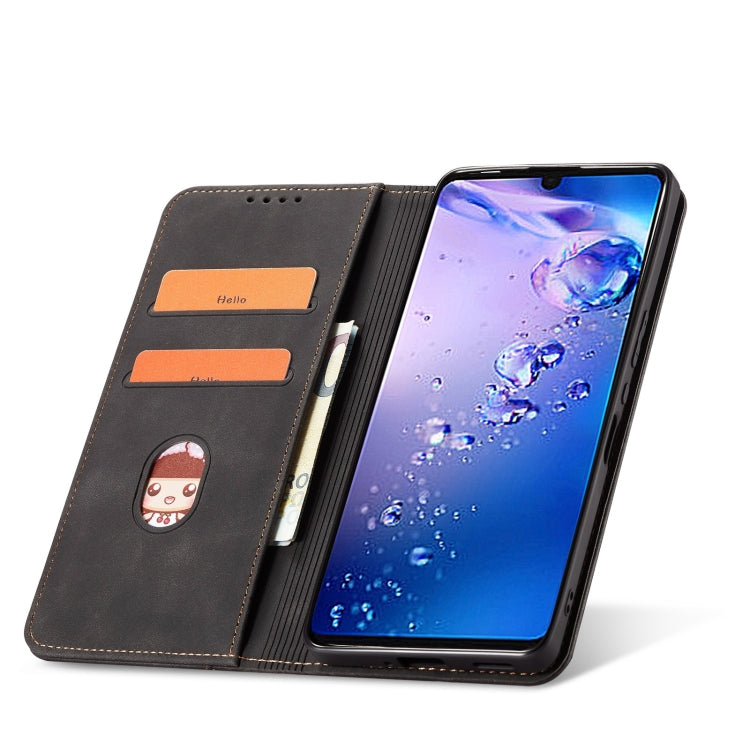 For Sharp Aquos Zero 6 Magnetic Dual-fold Leather Phone Case