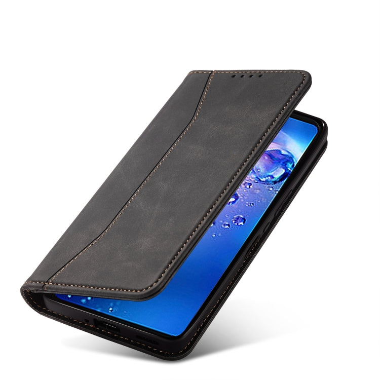 For Sharp Aquos Zero 6 Magnetic Dual-fold Leather Phone Case