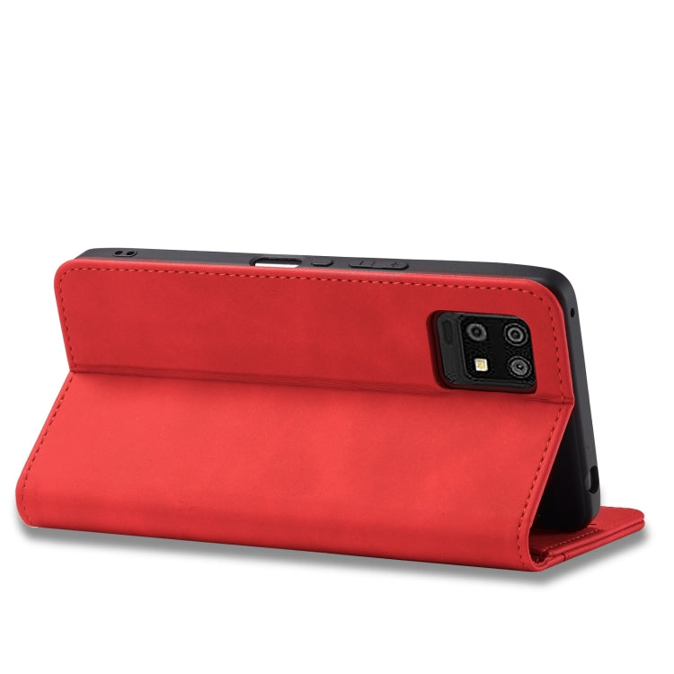 For Sharp Aquos Zero 6 Magnetic Dual-fold Leather Phone Case
