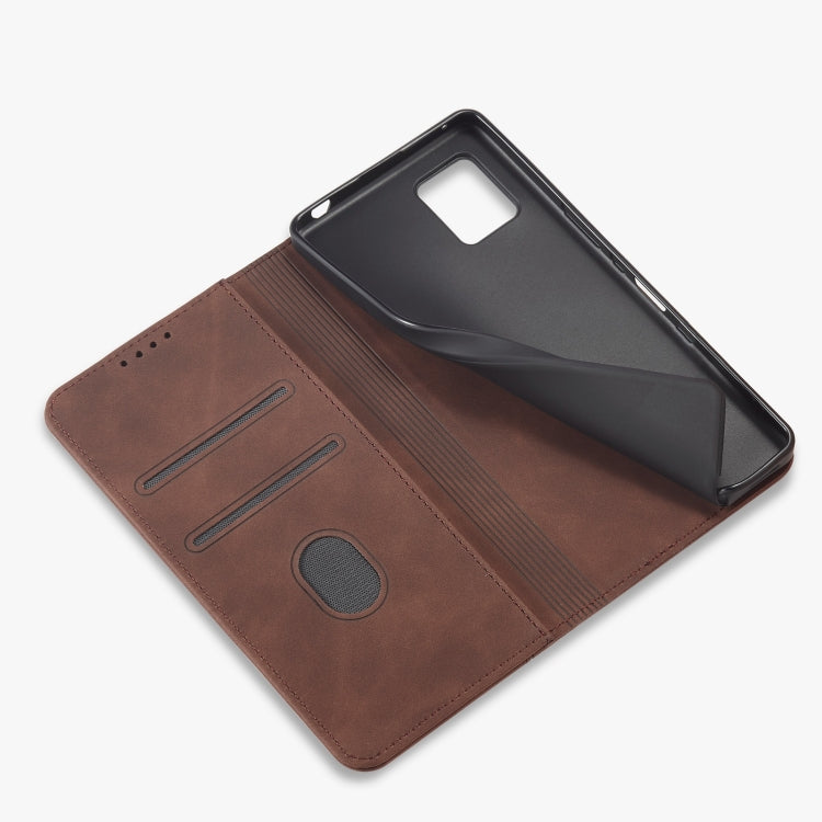 For Sharp Aquos Zero 6 Magnetic Dual-fold Leather Phone Case