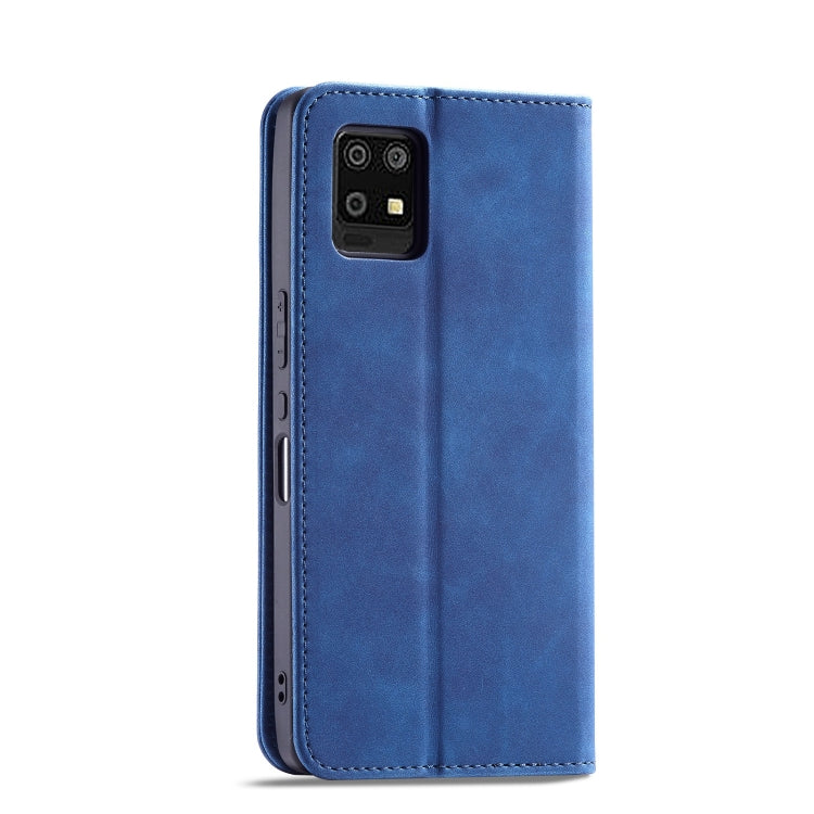 For Sharp Aquos Zero 6 Magnetic Dual-fold Leather Phone Case