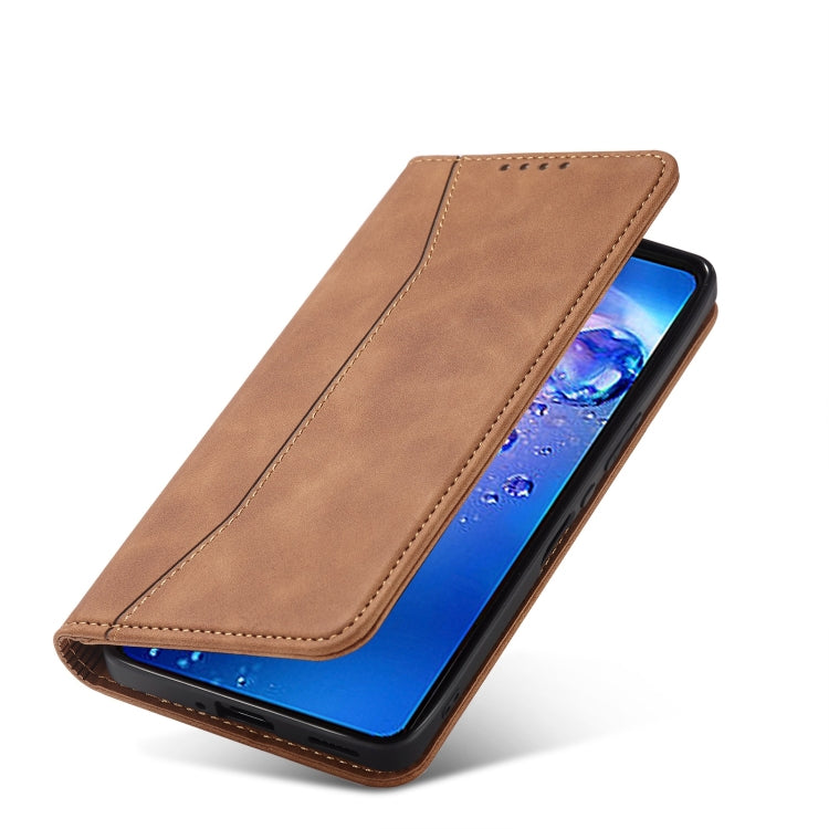 For Sharp Aquos Zero 6 Magnetic Dual-fold Leather Phone Case