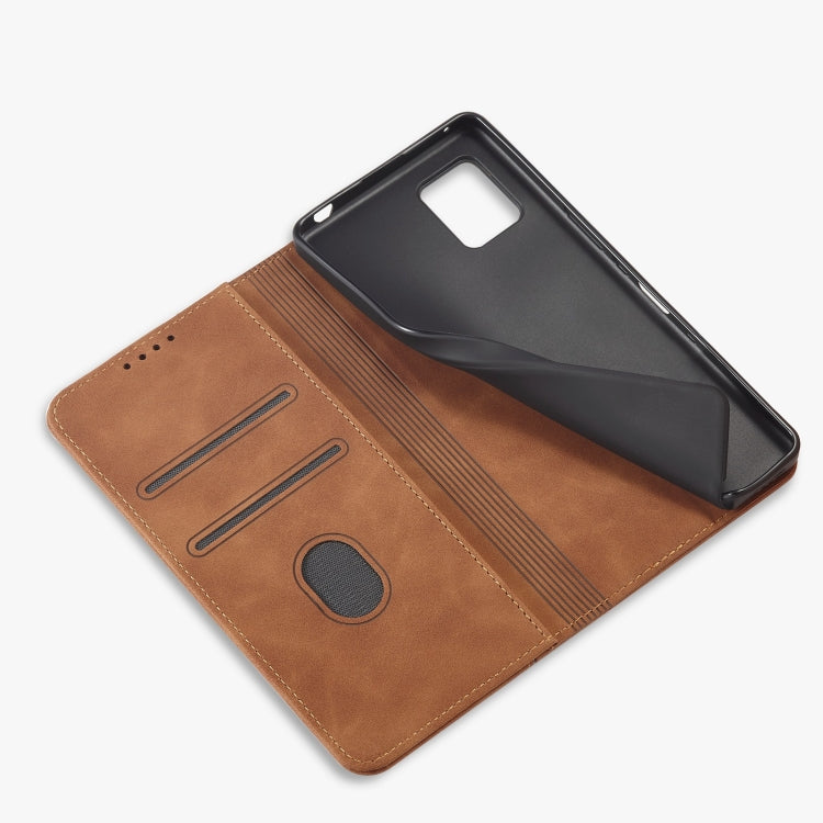 For Sharp Aquos Zero 6 Magnetic Dual-fold Leather Phone Case