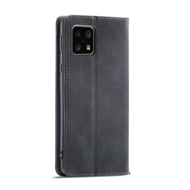 For Sharp Aquos Sense 4 5G Magnetic Dual-fold Leather Phone Case