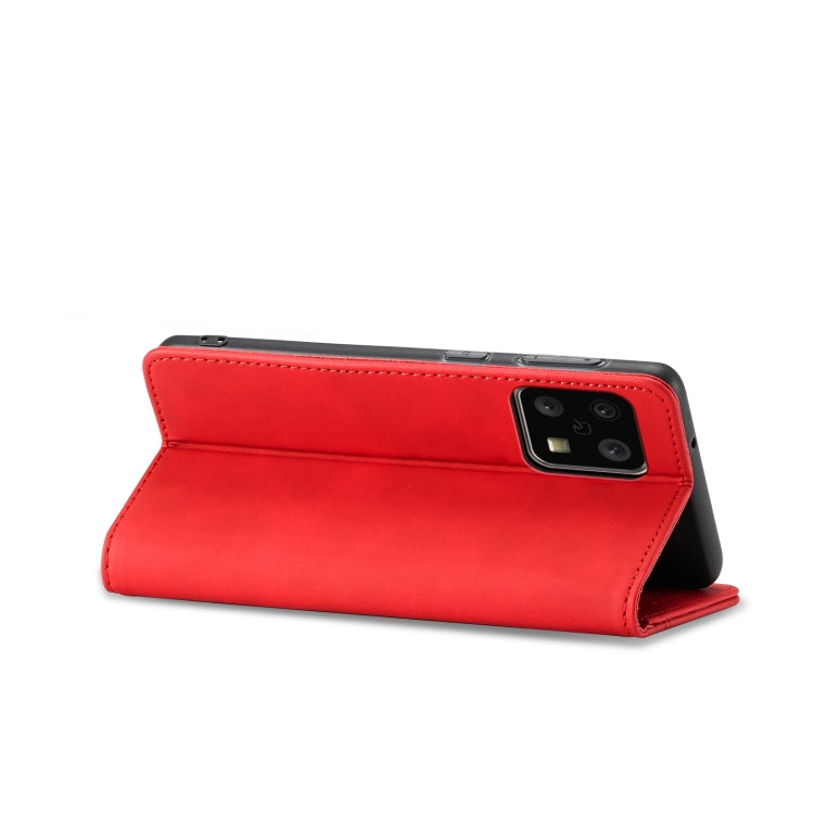 For Sharp Aquos Sense 4 5G Magnetic Dual-fold Leather Phone Case