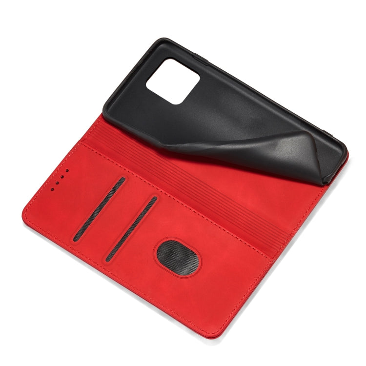 For Sharp Aquos Sense 4 5G Magnetic Dual-fold Leather Phone Case