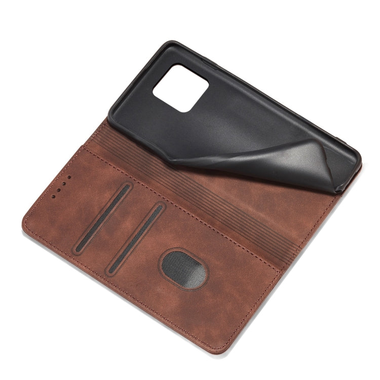 For Sharp Aquos Sense 4 5G Magnetic Dual-fold Leather Phone Case