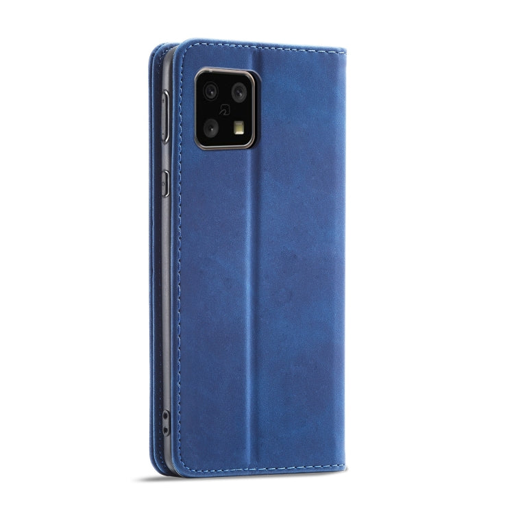 For Sharp Aquos Sense 4 5G Magnetic Dual-fold Leather Phone Case
