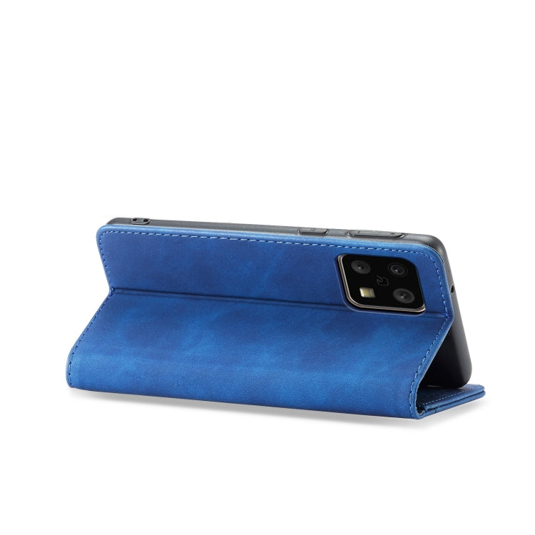 For Sharp Aquos Sense 4 5G Magnetic Dual-fold Leather Phone Case