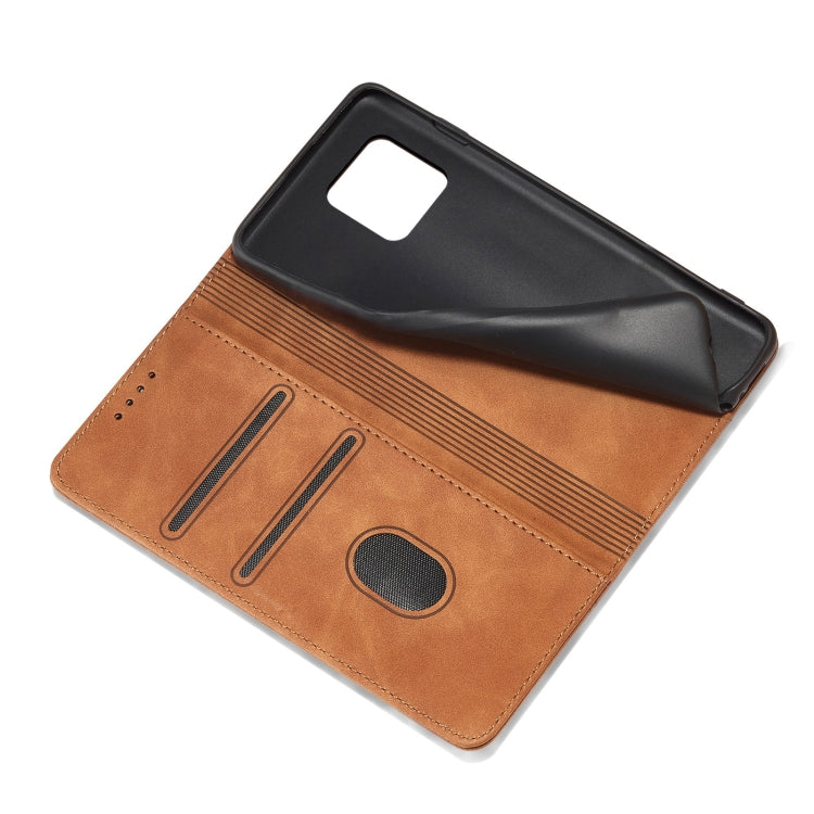 For Sharp Aquos Sense 4 5G Magnetic Dual-fold Leather Phone Case