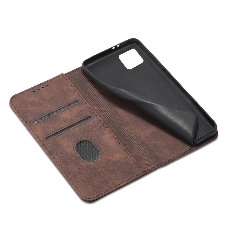 For Sharp Aquos Sense 6 Magnetic Dual-fold Leather Phone Case