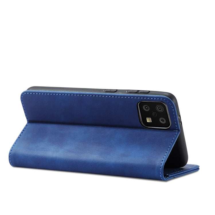 For Sharp Aquos Sense 6 Magnetic Dual-fold Leather Phone Case