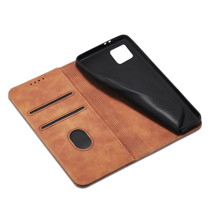 For Sharp Aquos Sense 6 Magnetic Dual-fold Leather Phone Case