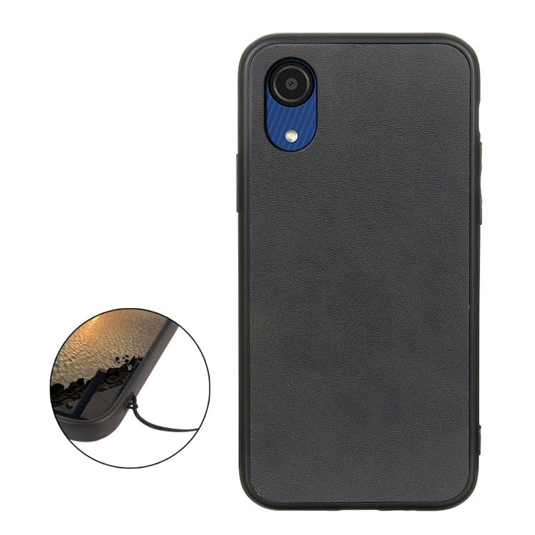 For Samsung Galaxy A53 5G Two-color Cowhide Texture Phone Case