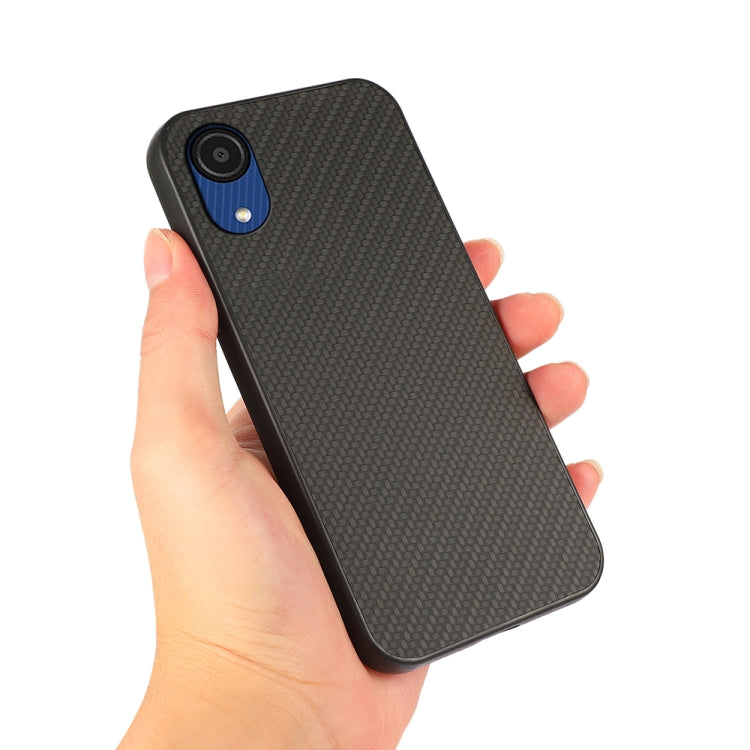 For Samsung Galaxy A03 Core Carbon Fiber Skin Phone Case