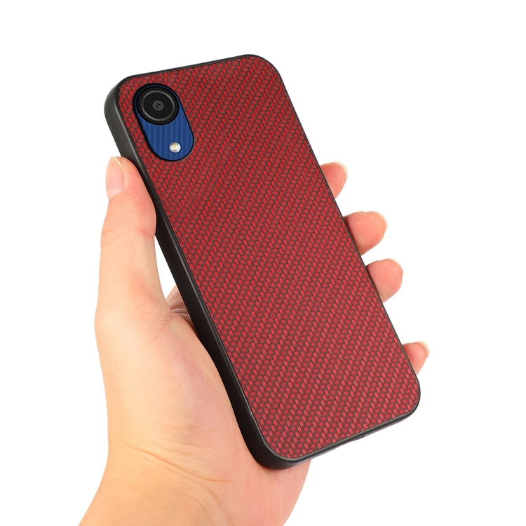 For Samsung Galaxy A03 Core Carbon Fiber Skin Phone Case