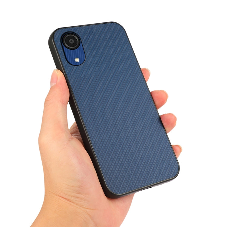 For Samsung Galaxy A03 Core Carbon Fiber Skin Phone Case