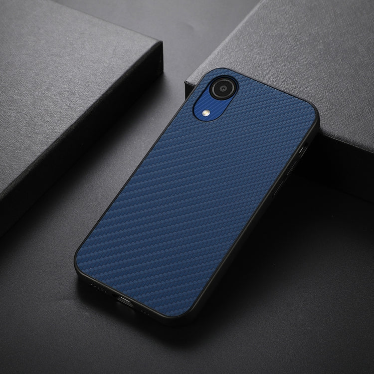 For Samsung Galaxy A03 Core Carbon Fiber Skin Phone Case