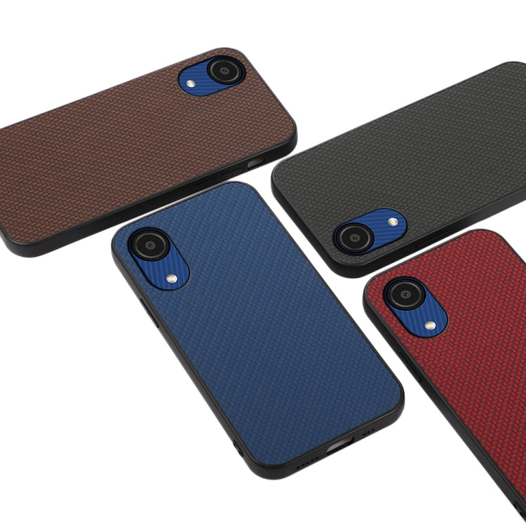 For Samsung Galaxy A03 Core Carbon Fiber Skin Phone Case