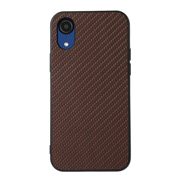 For Samsung Galaxy A03 Core Carbon Fiber Skin Phone Case