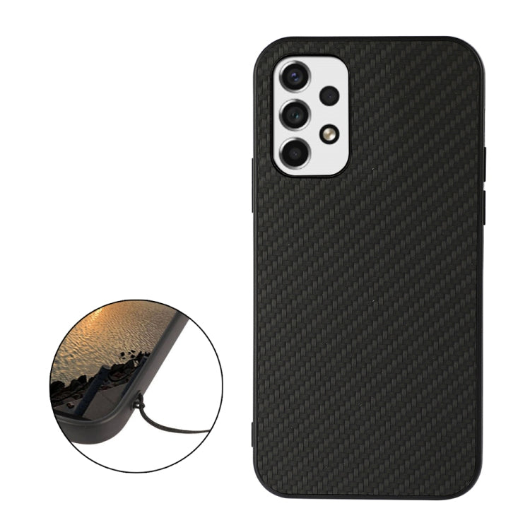 For Samsung Galaxy A53 5G Carbon Fiber Skin Phone Case