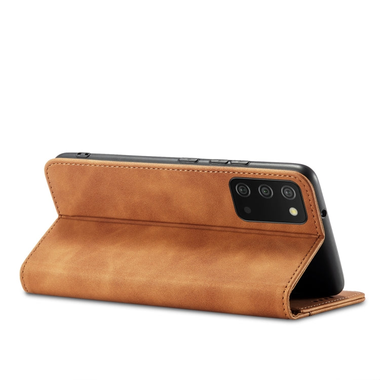 For Samsung Galaxy A03s 164mm Magnetic Dual-fold Leather Phone Case