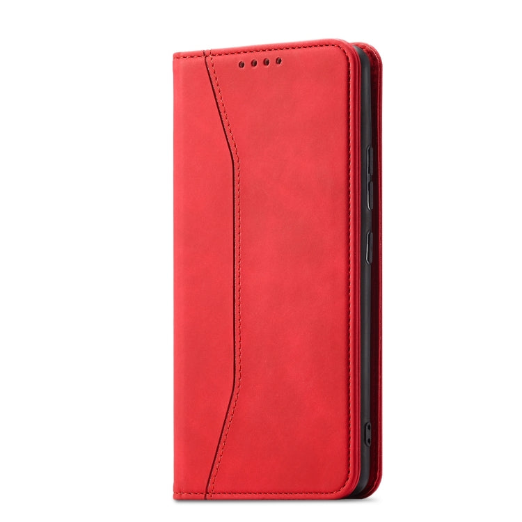 For Samsung Galaxy A03s 166mm Magnetic Dual-fold Leather Phone Case