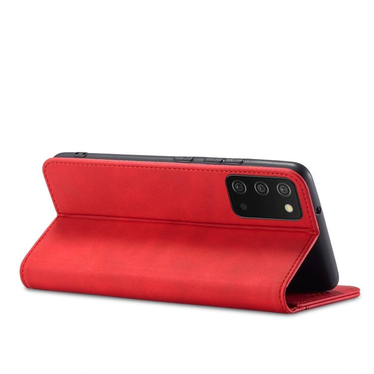 For Samsung Galaxy A03s 166mm Magnetic Dual-fold Leather Phone Case